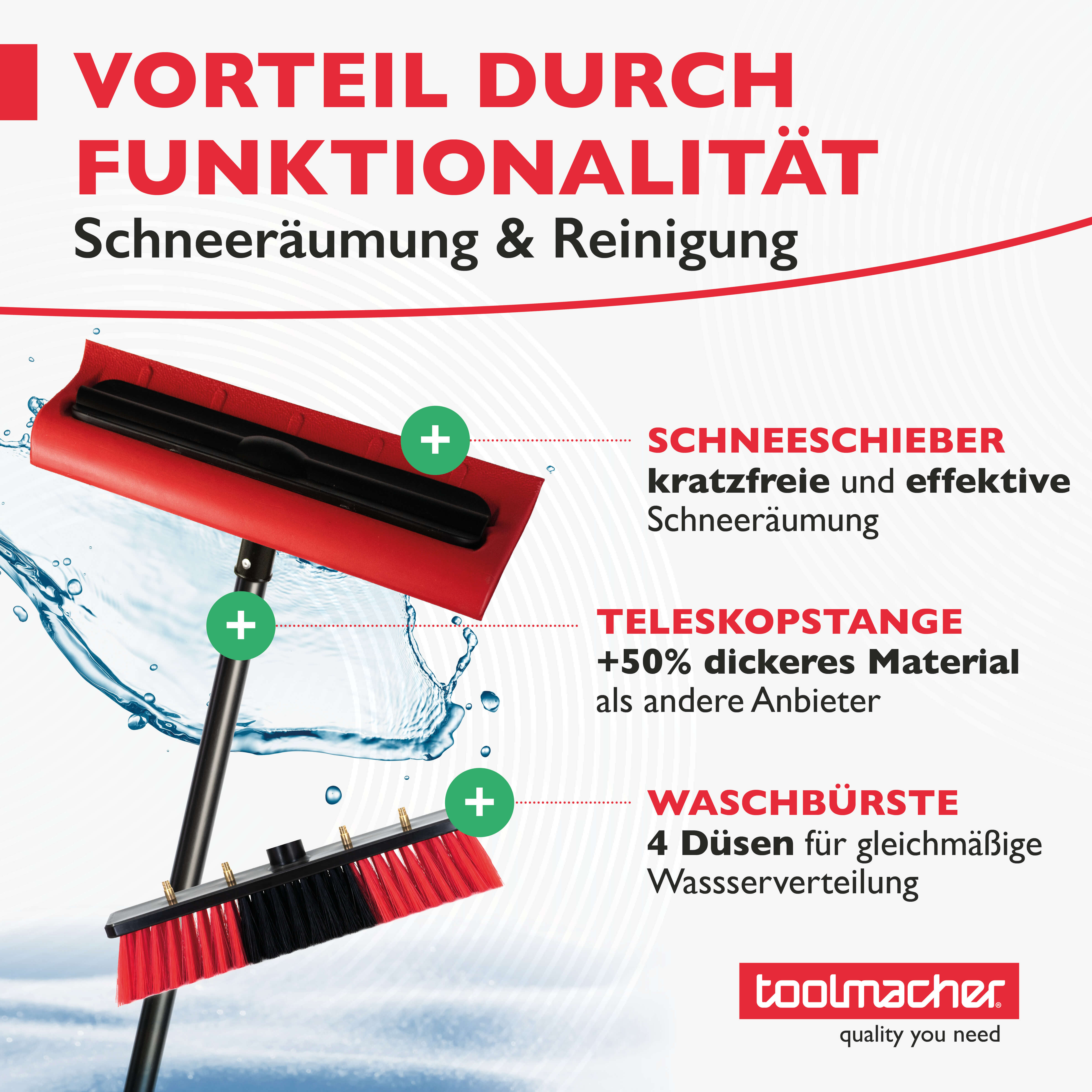 Teleskop Schneeschieber