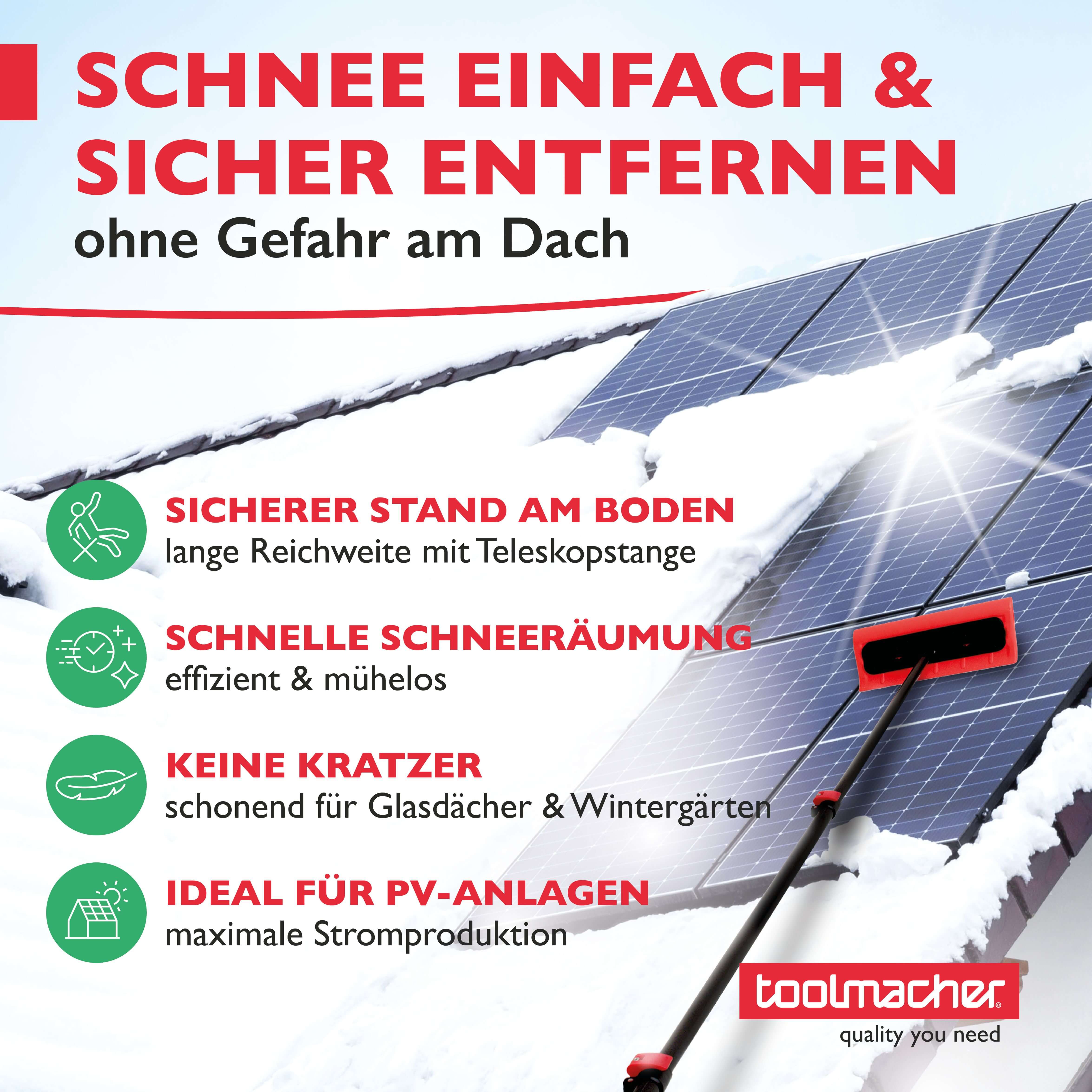 Teleskop Schneeschieber