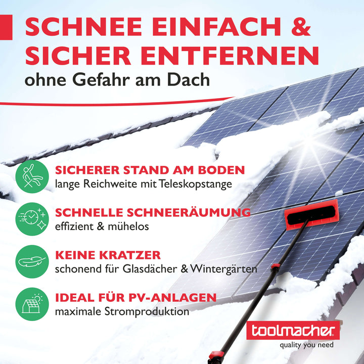 Profi Schneeschieber und Dachräumer