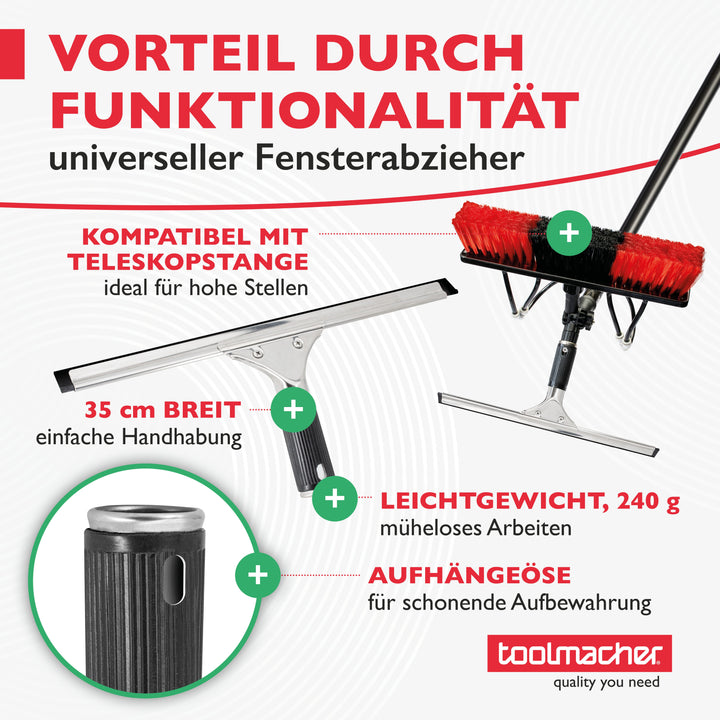 toolmacher® Fensterabzieher und Duschabzieher