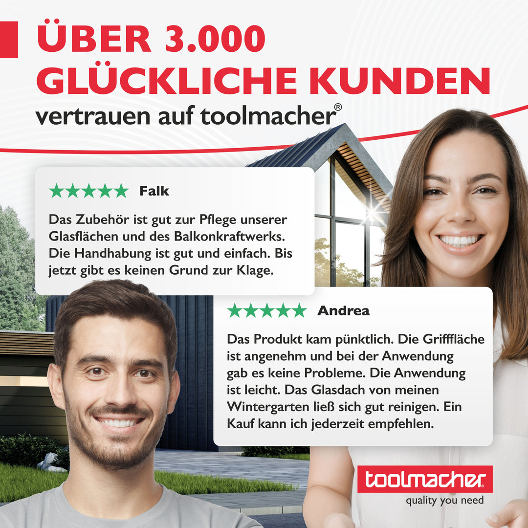 toolmacher® Fensterabzieher und Duschabzieher