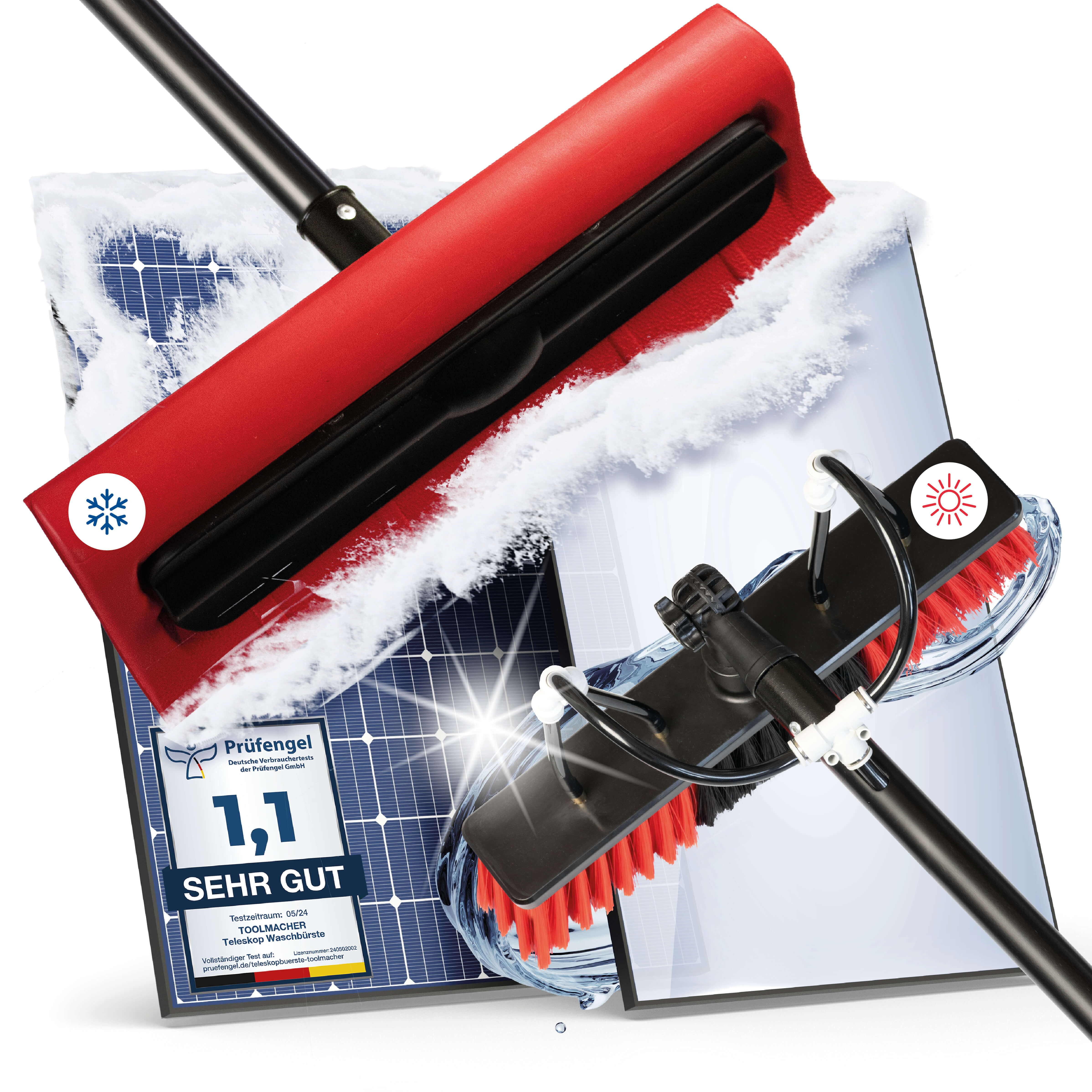 Teleskop Schneeschieber